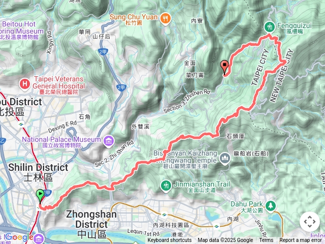 捷運劍潭站上風櫃嘴