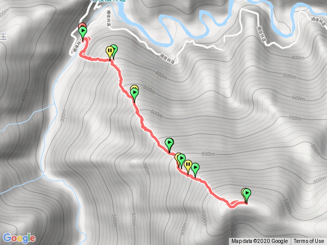 烏來三玉之小阿玉山原路去回