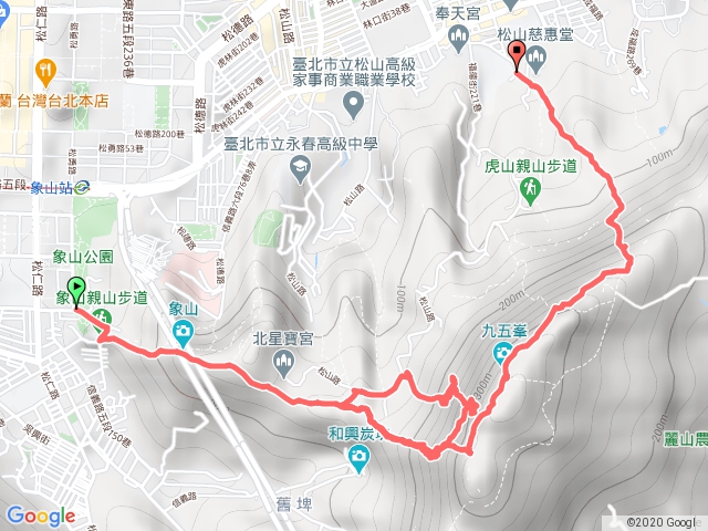 象山接續南港山探索泥古徑後再攀岩四號路線攻頂九五峰附照