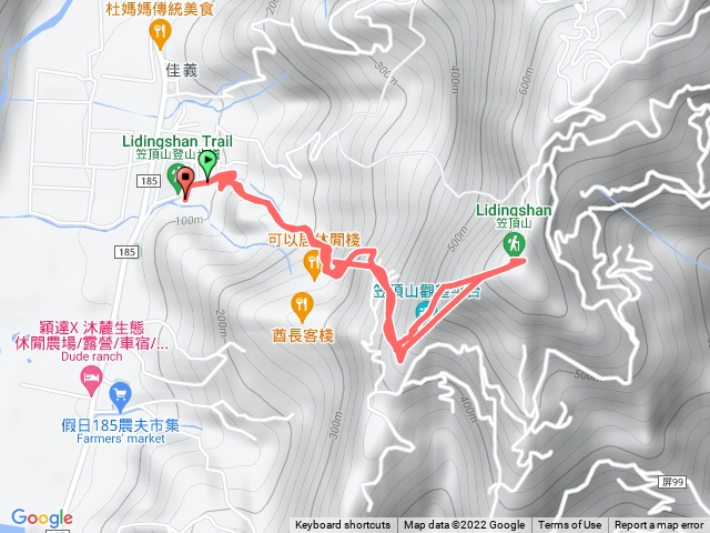 20221124 笠頂山3號來回