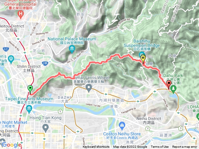 劍潭縱走大湖公園