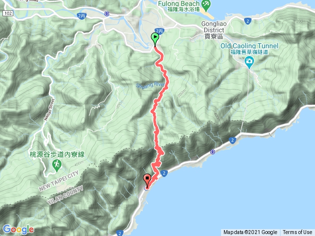 草嶺古道(從福隆到大里)