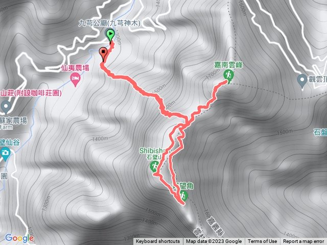 湯姆龍嘉南雲峰石壁山縱走