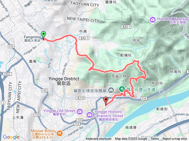2025-07-20鳳鳴火車站-鶯歌蛋山(鶯歌蛋石)-光明山稜線步道-牛灶坑山-碧龍宮-鶯歌火車站