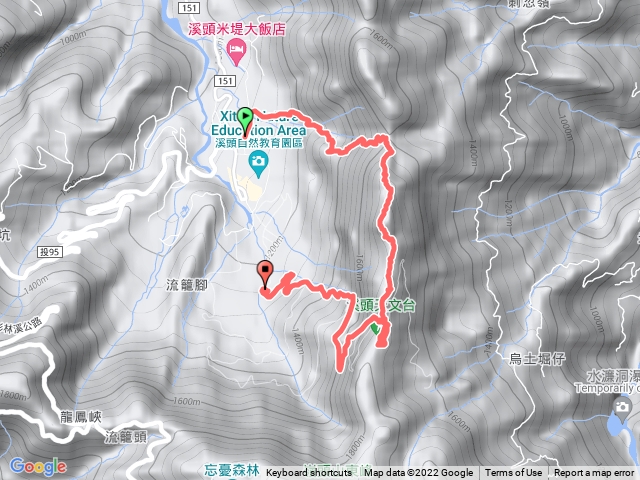 溪頭商店街~鳳凰北嶺線~台演山~賞鳥步道~溪頭自然園區.gpx