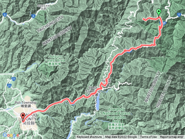 合歡北峰到西峰很有距離