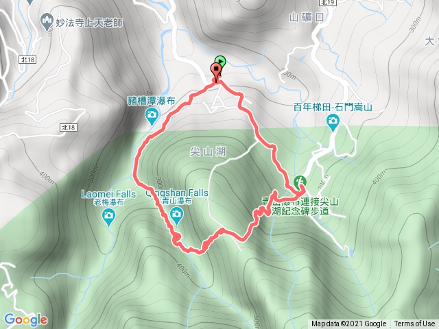青山瀑布+尖山湖步道