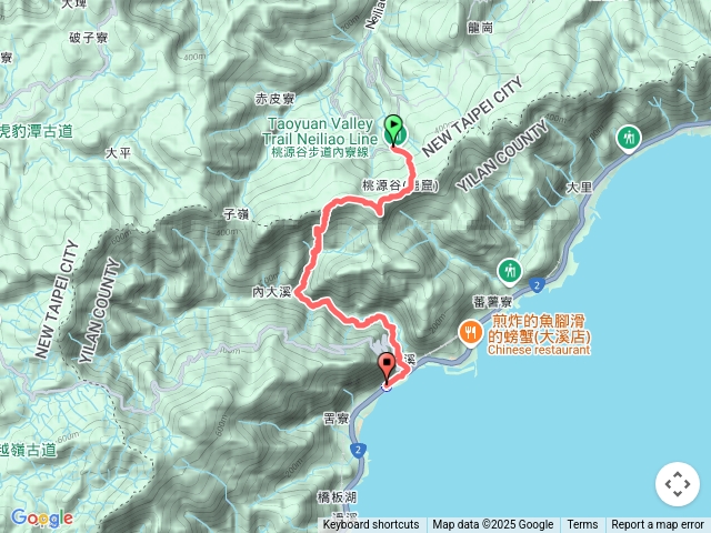 20250622貢寮-內寮站-桃源谷-鹿窟尾尖-大溪川保線路-大溪車站