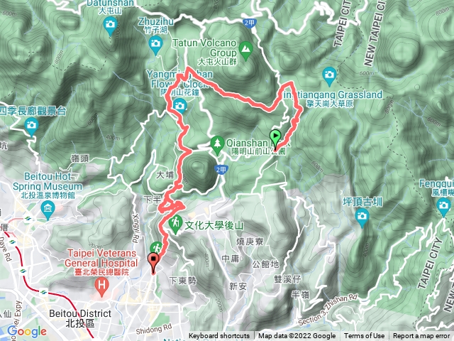 2022-09-09 陽明山四瀑連走─絹絲瀑布站→絹絲瀑布→生態池→冷水坑→金露天宮→竹子湖→猴崁步道→玉瀧谷涼亭→大屯瀑布→小隱潭瀑布→橫嶺古道→半嶺步道→半嶺吊橋→翠峰瀑布→天母古道→天母圓環