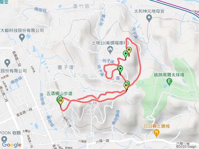 五酒桶山大O路線