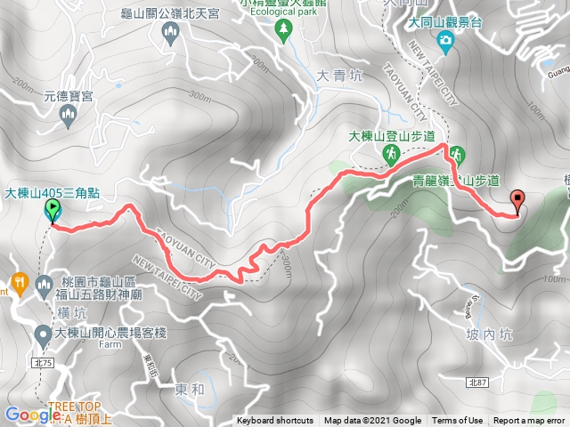 大棟山→大同山