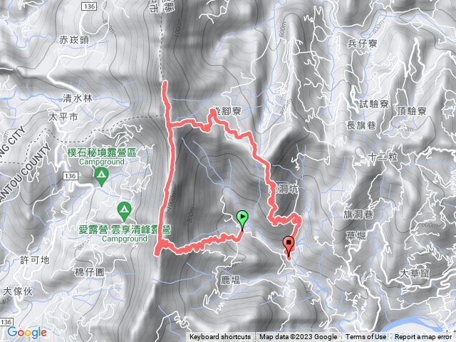 大橫屏山(南峰+主峰)