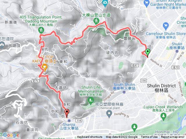 大同山、青龍嶺、大凍山