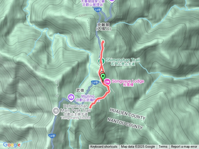 合歡東石門尖山