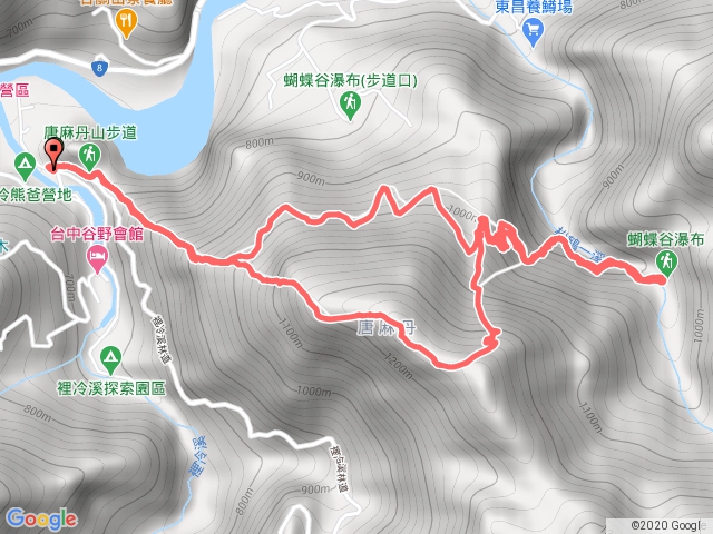 20191225唐麻丹山+蝴蝶谷瀑布逆時針O走