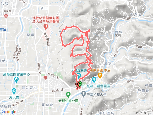 大坑6～10號步道偕風動石步道順登西平山，大山母山，軍功寮山串聯越野跑
