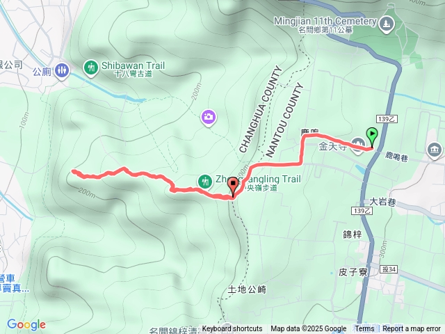 民間鄉中央嶺步道