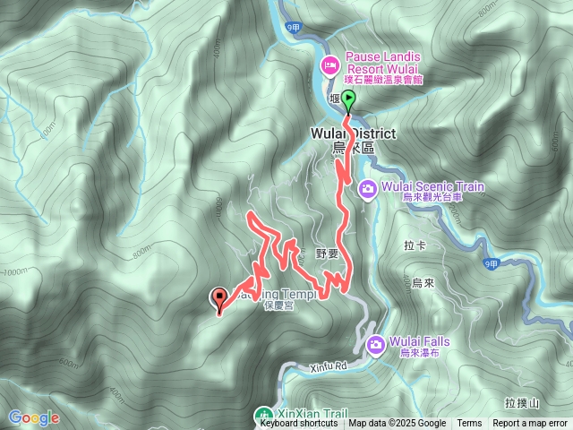 2025-08-30_08烏來保慶宮車行路徑