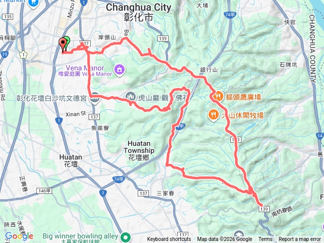 彰化花壇五連峰