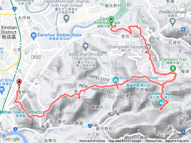 2022-12-03木柵貓空到新店獅頭山