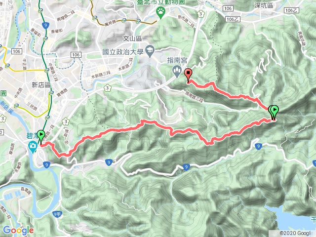 新店 貓空尖 二格山 猴山岳 指南宮