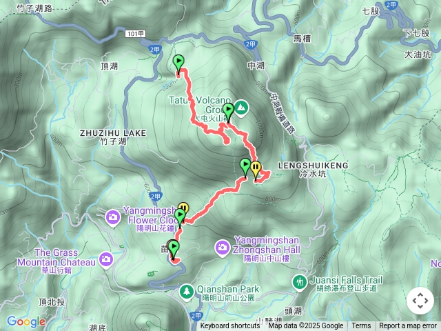 七星山主峰、東峰苗圃出健走20250629