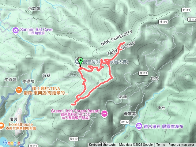 20260221六六登山隊桃園復興金平山牌子山O形
