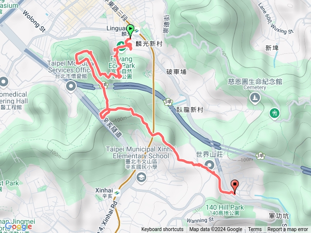 台北大縱走第6段麟光站—名門社區預覽圖