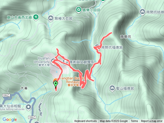 崩山大崙、小尖山北峰