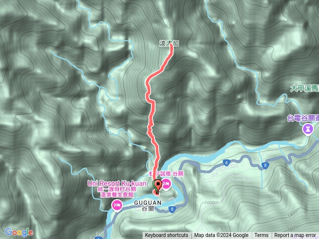 谷關七雄波津加山