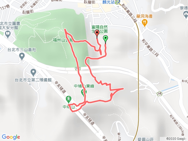 富陽生態公園中埔山東峰中埔山O型