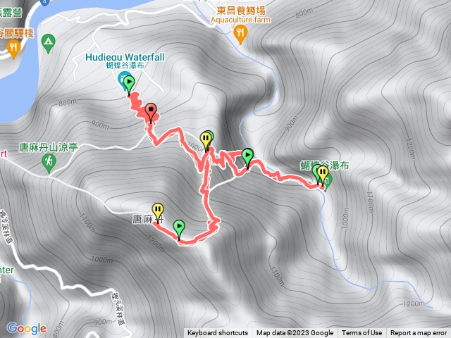 唐麻丹蝴蝶谷瀑布