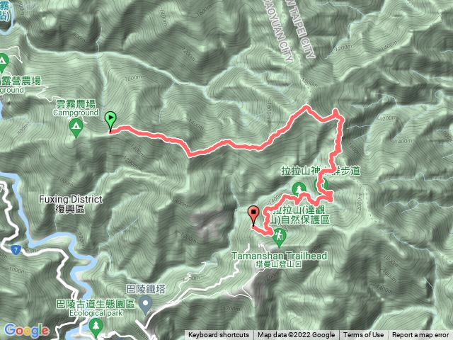夫婦山連走拉拉山