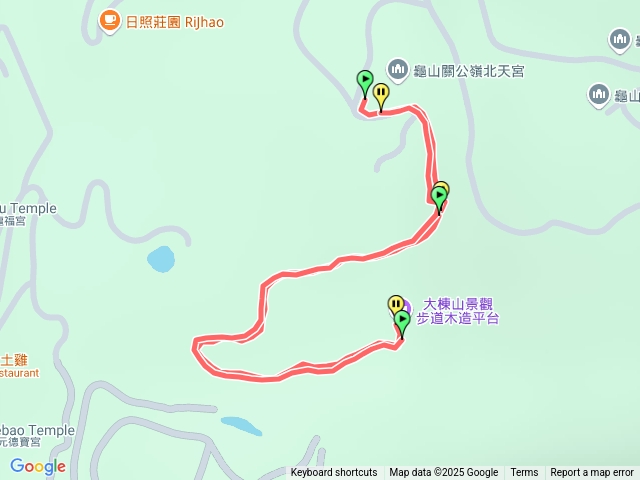 桃園龜山關公嶺北天宮步道