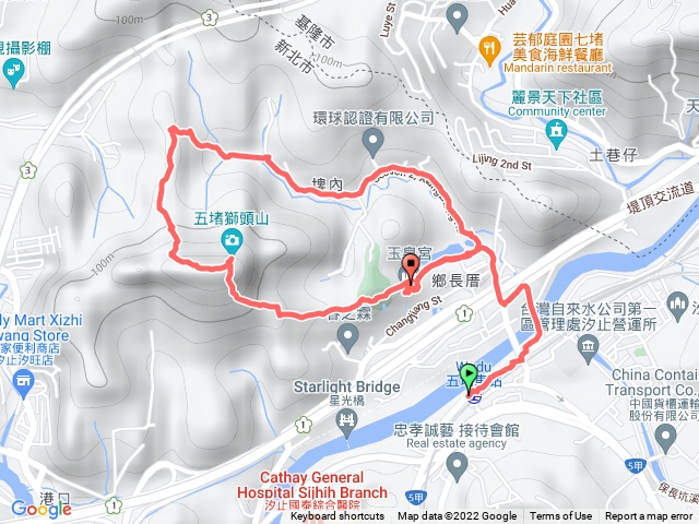 五堵獅頭山刣狗寮山