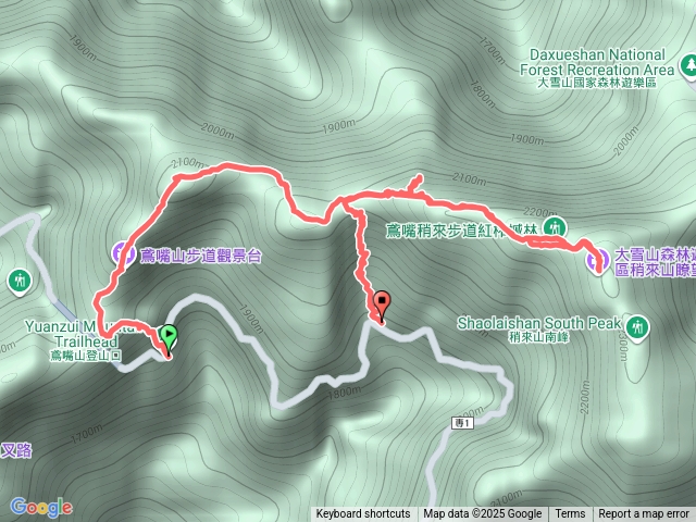 鳶嘴捎來步道預覽圖