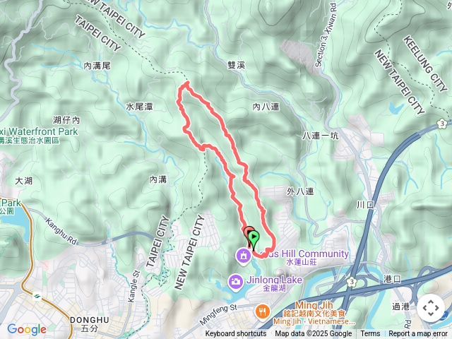 學頭坡山、鷹石尖、老鷲尖山、內溝山登山步道