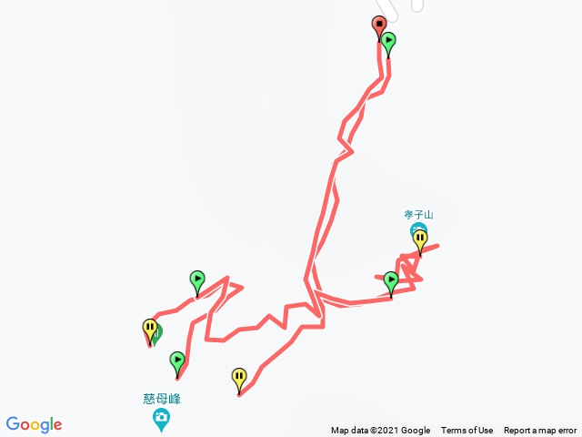 孝子山、慈母峰、普陀山