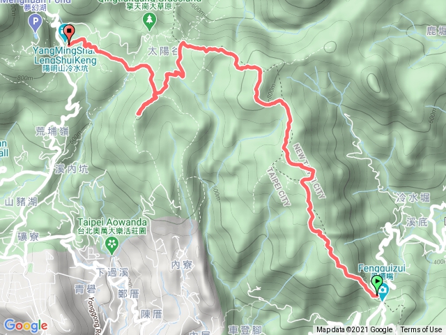 風櫃嘴-擎天崗-竹篙山-冷水坑