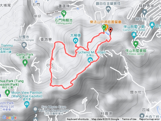 太極嶺步道、五城山O型