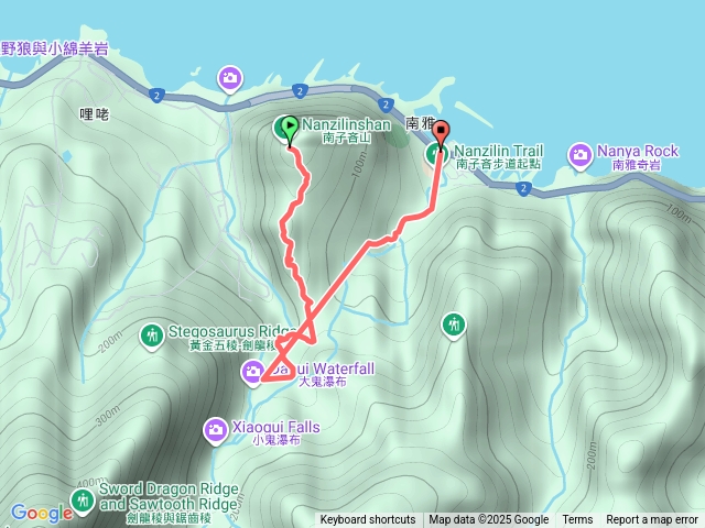 南子吝步道下半屏溪上人保羅尖往返