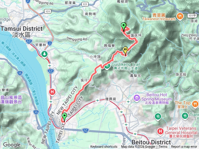 關渡到向天池面天山預覽圖