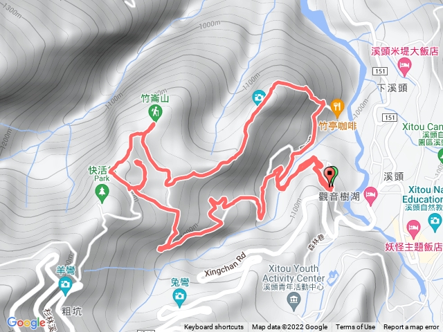 溪頭山-竹崙山-志騰山-環狀O行