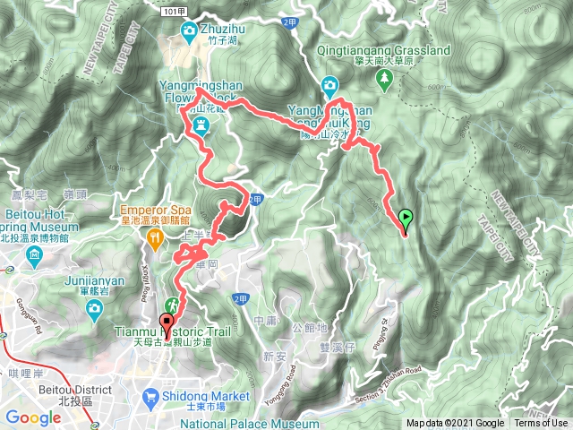 20210126陽明山五四縱走{五瀑四山}