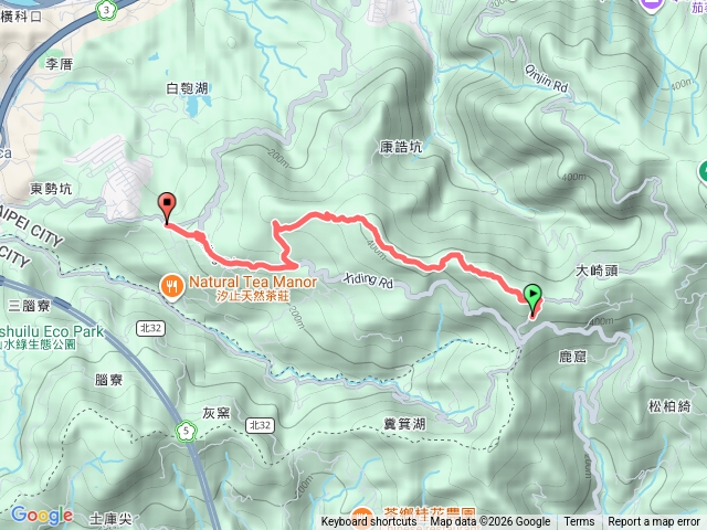 汐止光明寺、青山一號橋、十三分山(論枋崎)、白雲派出所預覽圖