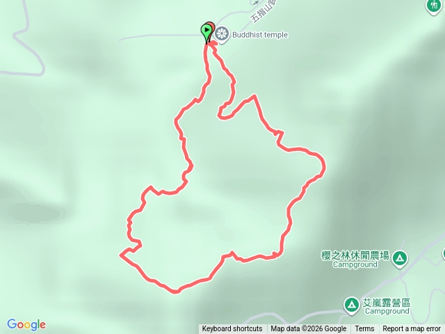 北埔大隘山及拇指峰O型路線預覽圖