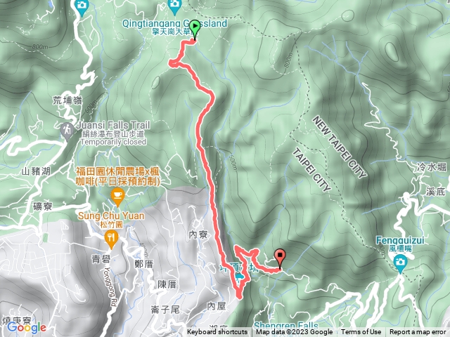 內雙溪古道起訖+瑪礁古道