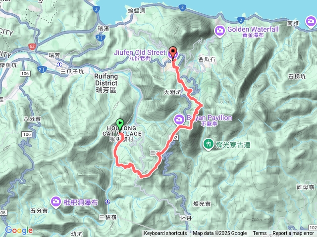 2025/11/25猴桐-三貂崙山-三貂嶺-牡丹山-九份