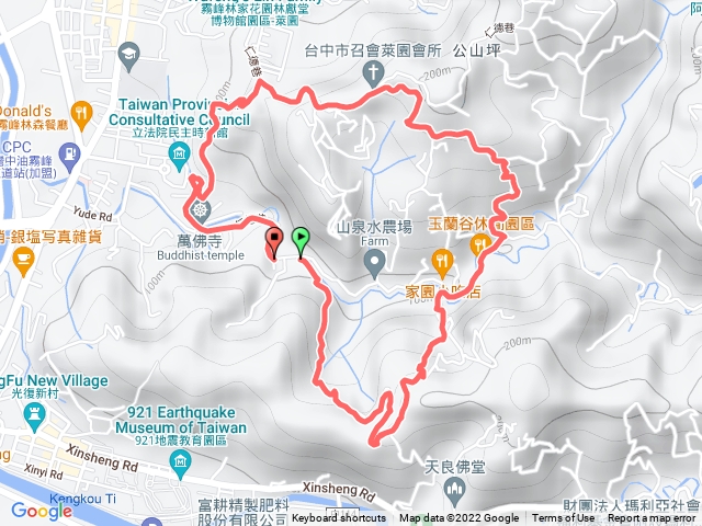 霧峰櫻花步道、中心瓏步道