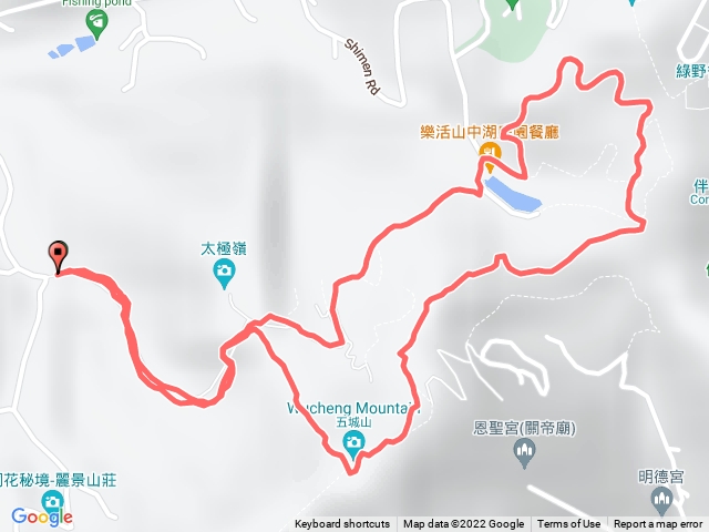 70號步道入口-直上山中湖-天上山縱走-五城山-直下回70號步道入口